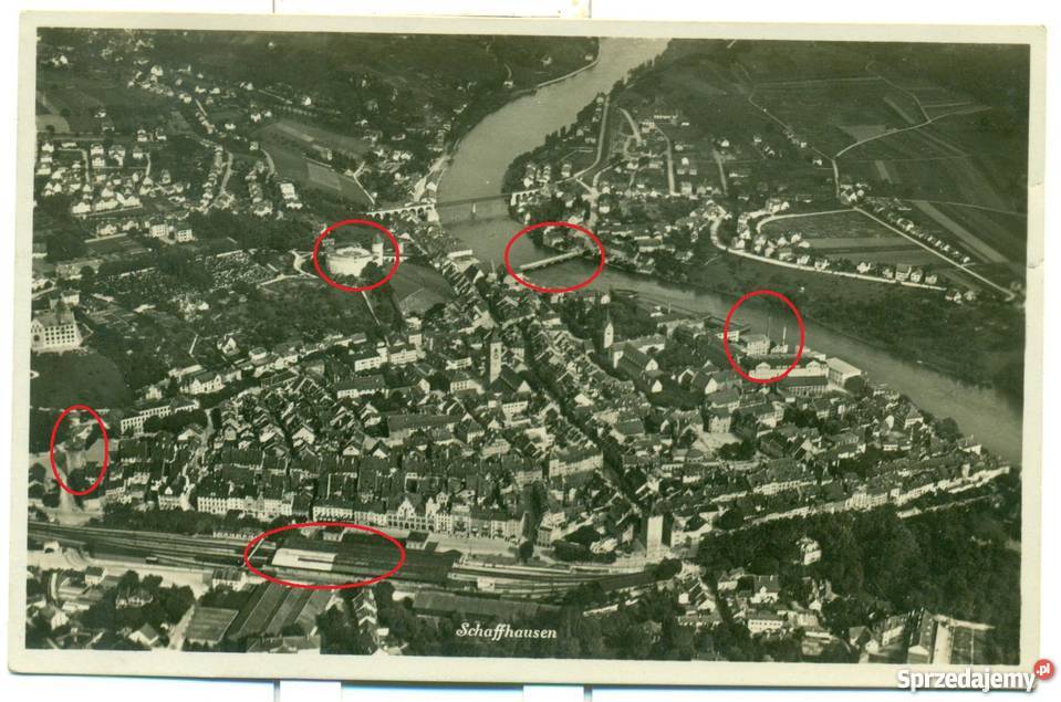 Schaffhausen Szafuza Szwajcaria Postkarte Ostrów Wielkopolski