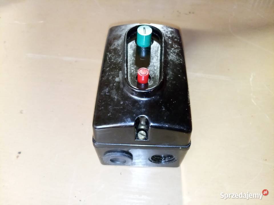 Stary przełącznik ebonitowy wyłącznik