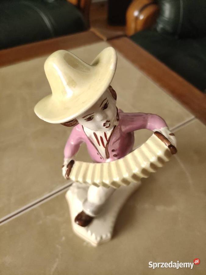 Figurka porcelanowa Grajek Z Buksowicz STEATYT Janów Lubelski sprzedam