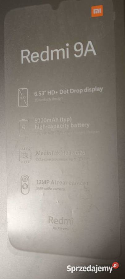 Smartfon marki XIAOMI model Redmi 9A 232GB sky