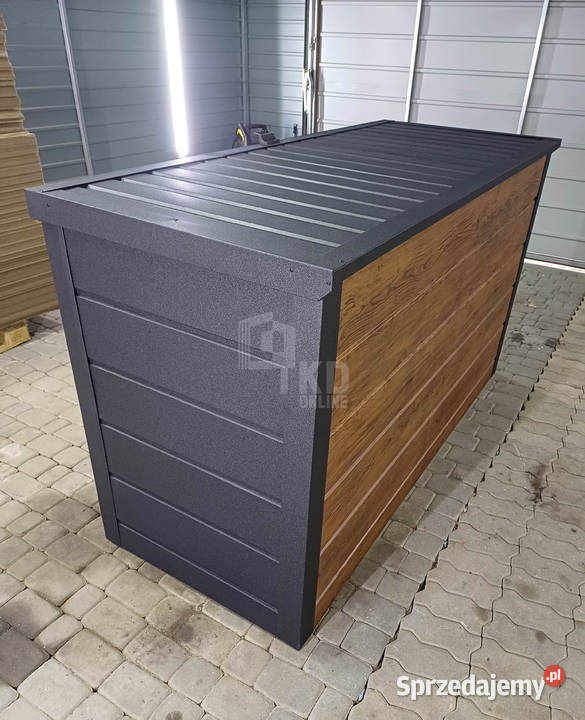 Zabudowa koszy na śmieci wiata obudowa Bełchatów