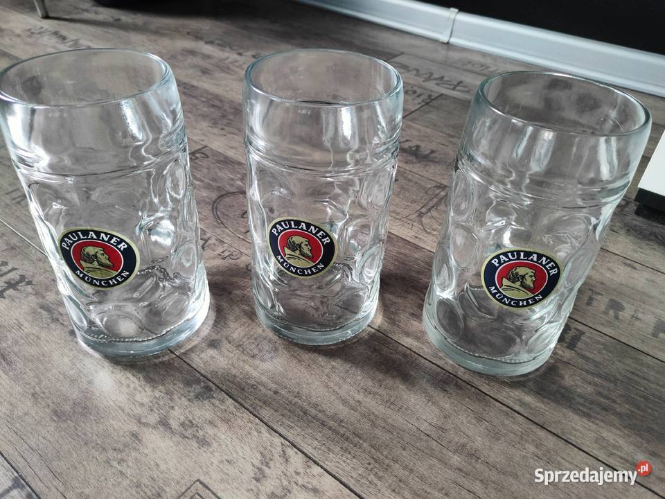 Kufle paulaner 1 L 3 sztuki nowe sprzedam