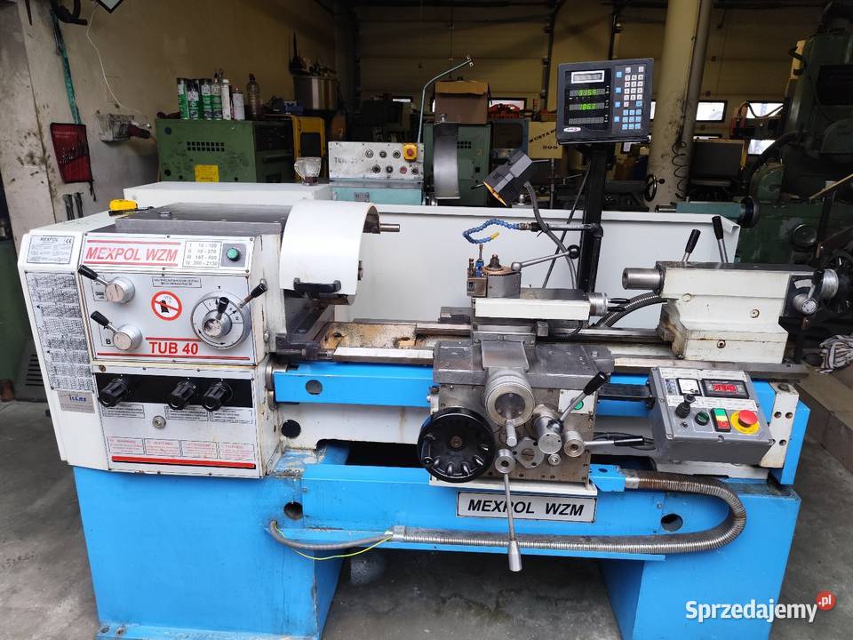 Tokarka do metalu Tub 40 x 1000 Mexpol odczyty Maków Podhalański