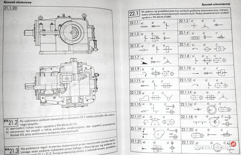 Zbiór zadań z rysunku technicznego mechaników Chełm