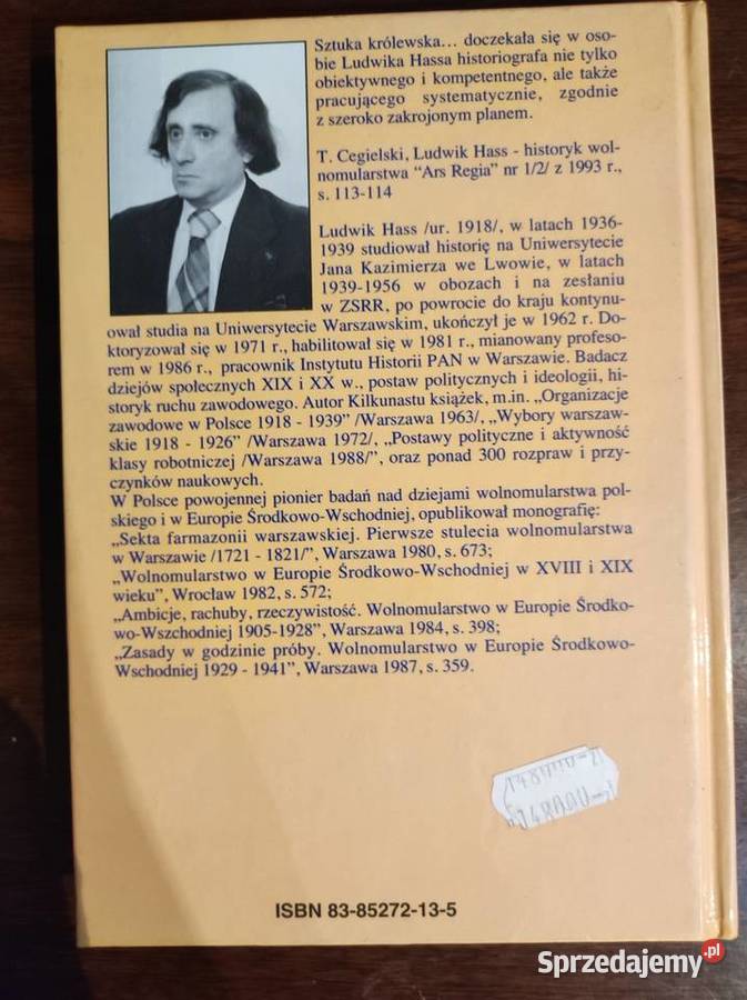 Masoneria Polska XX wieku Hass Ludwik świętokrzyskie