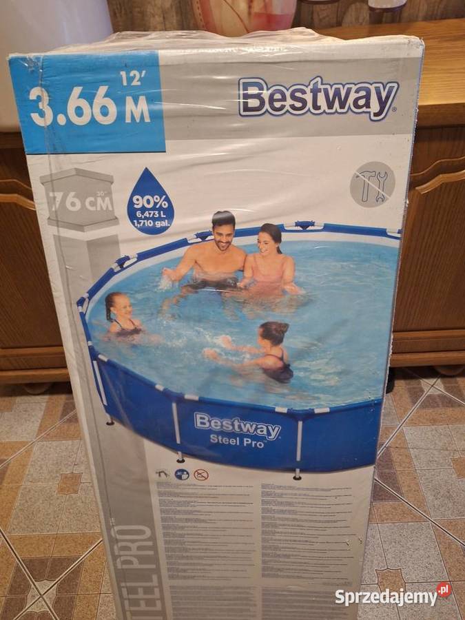 Basen bestway stelażowy 366 m z pokrywą świętokrzyskie Dobruchna sprzedam