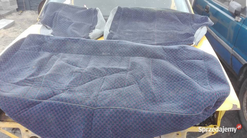 Polonez fotele material fso caro plus niebieski Suskowola