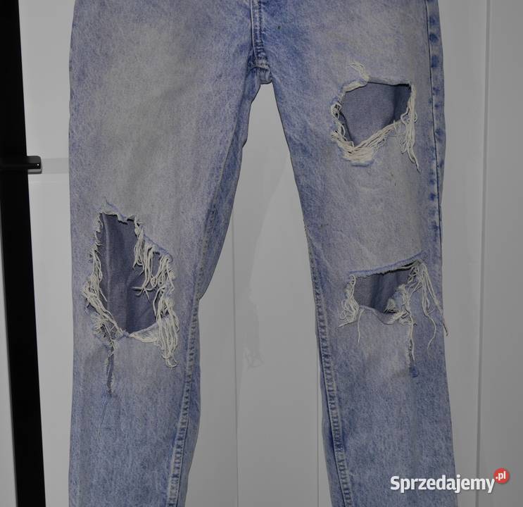 Bershka świetne spodnie dziury 32 XXS Bershka dolnośląskie Wrocław