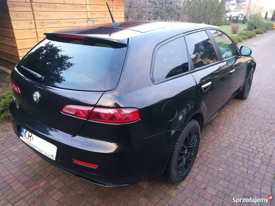 Alfa Romeo 159 SW 19 jtdm Sportiva czarna kurtyny powietrzne Samochody osobowe Kraków