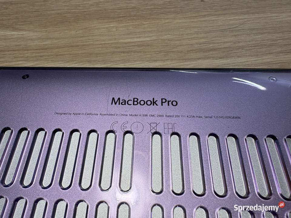 Laptop MacBook Pro retina 15 Gdańsk