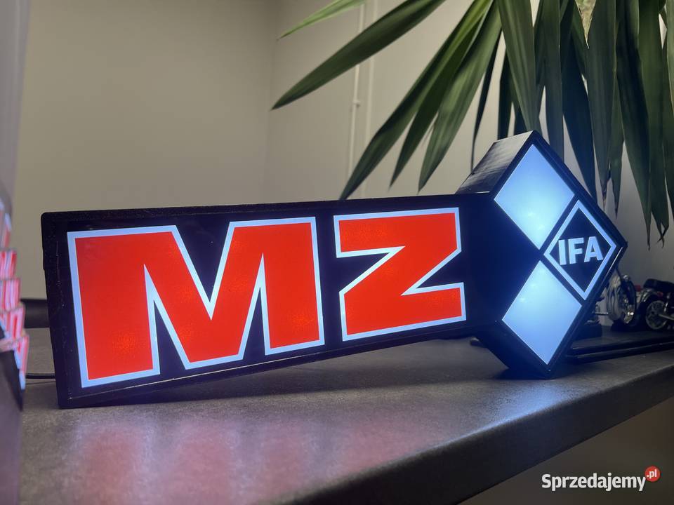 Logo MZ ETZ podświetlenie led wymiary 50 x 23 x Nowa Dęba