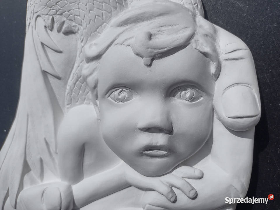 ANIOŁEK Płaskorzeźba FIGURKA ANIOŁ STRÓŻ Dziecko Białystok