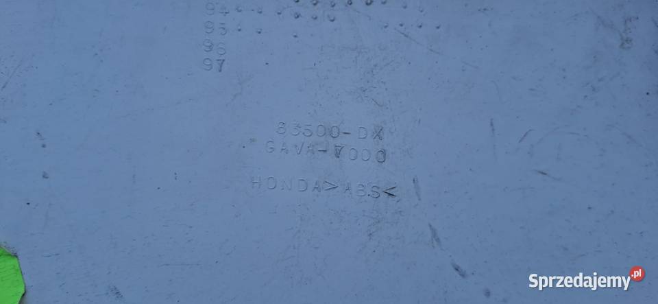 HONDA BALI BOCZEK PRAWY ZADUPEK OGON OWIEWKA Bieleń