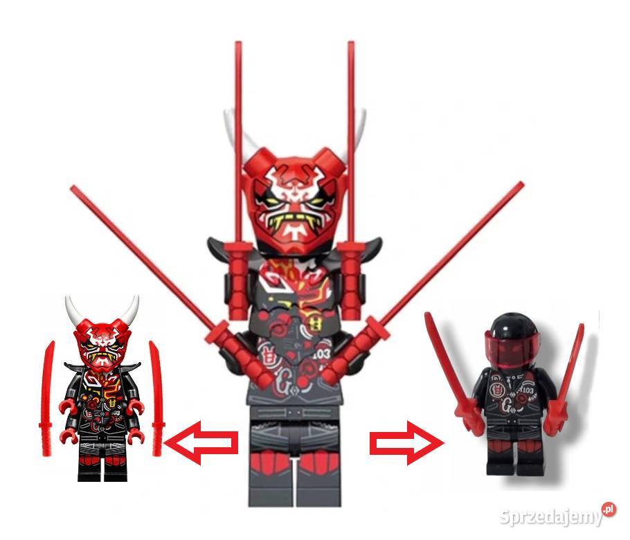 Klocki figurka ludzik MR E NINJA BIKER 4miecze Pobiedziska