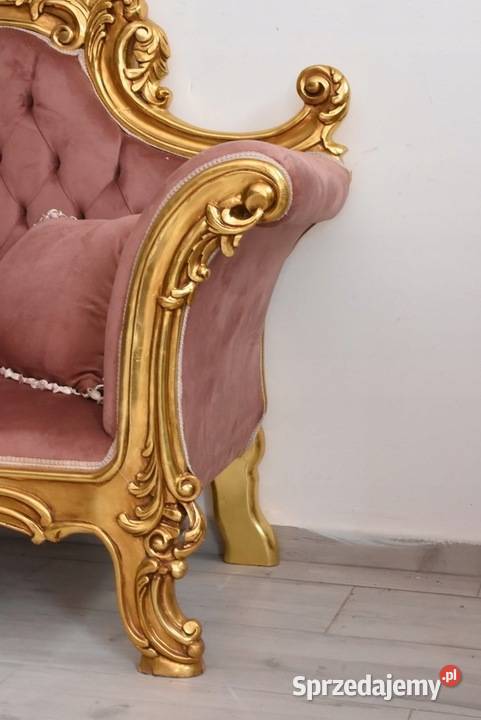 Czerwona Pałacowa Sofa Kanapa Leżanka Szezlong Dom i Ogród Kraków