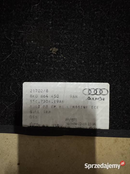 Audi oryginalny dywanik welurowy Turek sprzedam