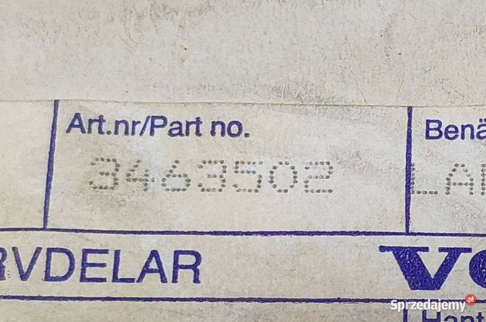 WKŁAD LAMPY LEWY TYŁ VOLVO 440 460 19881993