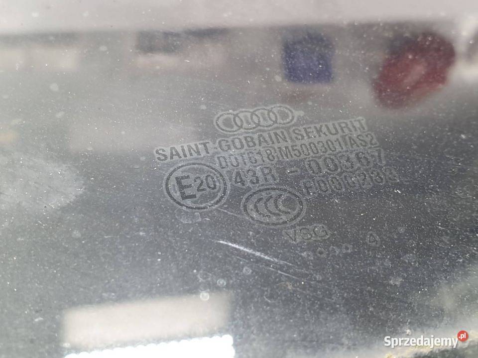 SZYBA DRZWI LEWY TYŁ AUDI A8 D3 osobowe kujawsko-pomorskie Lipno