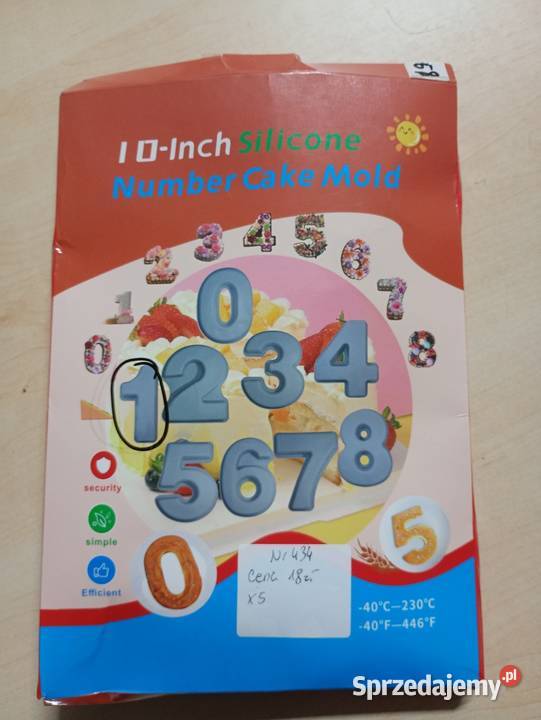 Silikonowa forma do pieczenia Cyfra 1 10 Przysucha