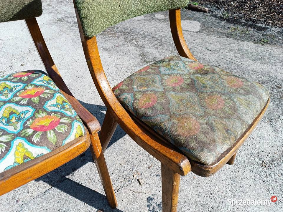 Zestaw krzeseł Skoczek Zakłady Mebli Giętych Zielona Góra sprzedam
