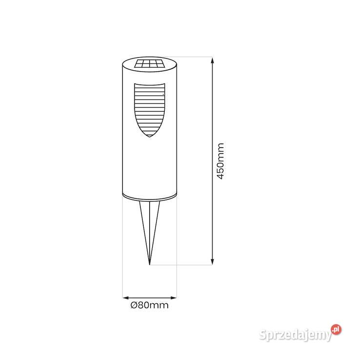 Słupek Solarny Mike 3000K Słupki oświetleniowe Starokrzepice