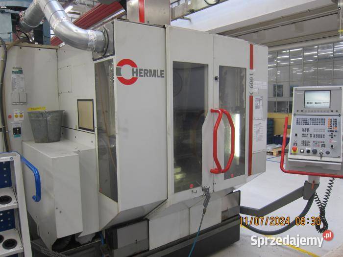 CNC CENTRUM OBRÓBCZE PIONOWE HERMLE C600U SUPER Produkcja Pleszew