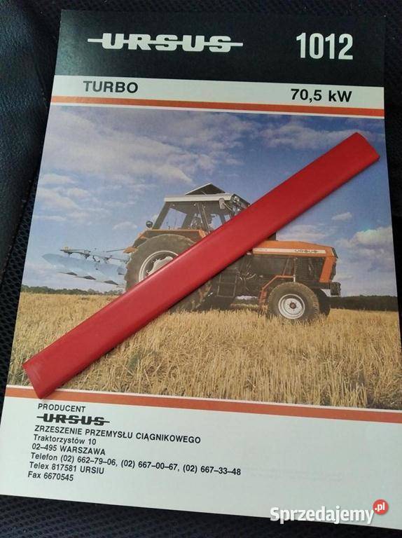 Folder prospekt oryginalny Ursus 1012 Lublin