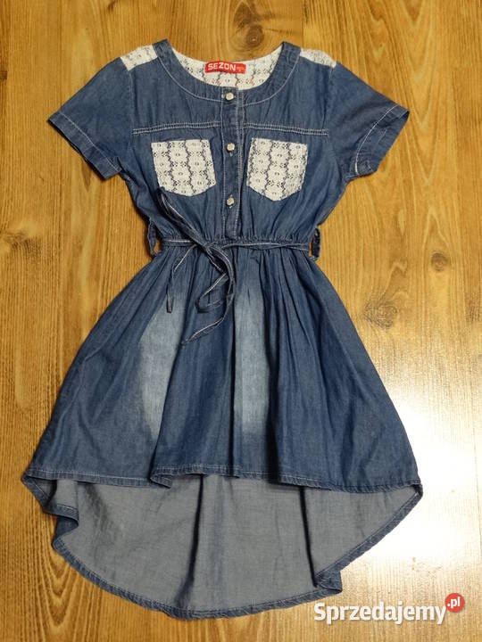 Bluzka tunika ala jeans r128 dziewczynka Dla Dziecka Legnica