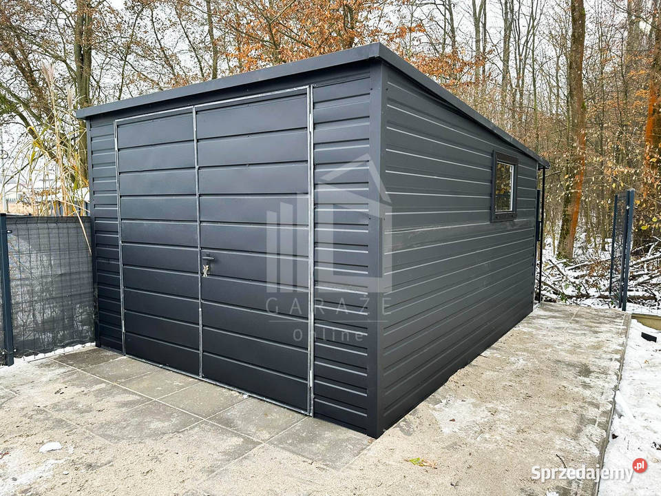 Garaż Blaszany 3x5 wiata 05x3 Rynny dach Spad w 15m2 Nowy Sącz