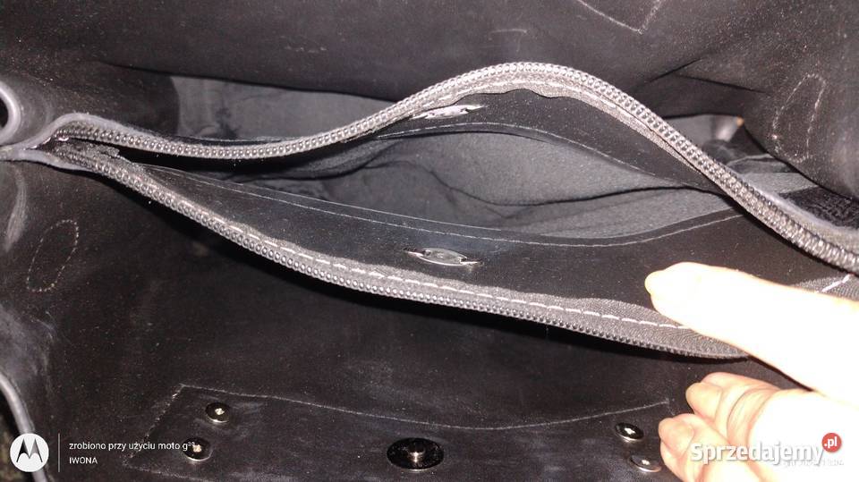 Elegancka nowa czarna torebka skórzana Butik Torby i torebki