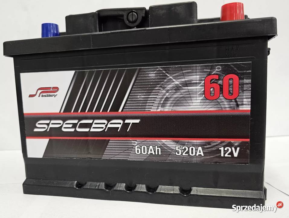 Akumulator SPECBAT 60Ah 520A EN PRAWY PLUS Części samochodowe Białystok sprzedam