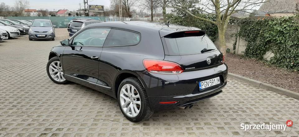 VW SCIROCCO 2008r 80 przebiegu SERWIS 160 czarny Witkowo