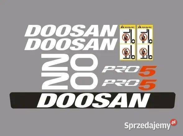 Naklejki oklejenie DOOSAN 20 Zamiennik mazowieckie Janików