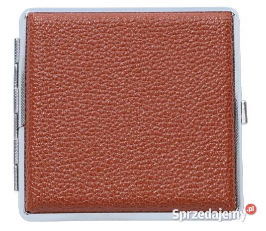 Elegancka Metalowa Papierośnica W Brązowej Pozostałe Ostrowy nad Okszą