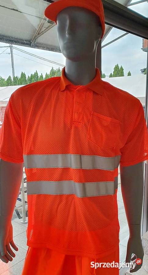 Koszulka polo odblaskowa siatkowa