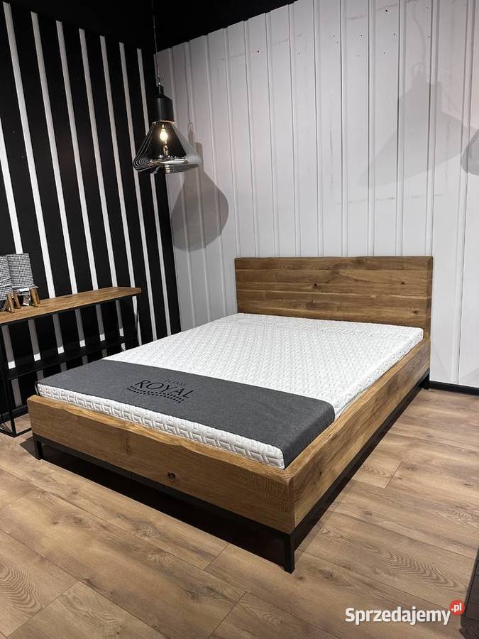 Łóżko dębowe Loft 160x200 The L01 Edgar Meble Katowice