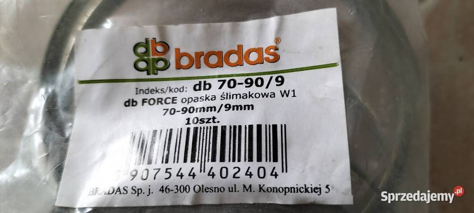 Opaska ślimakowa Bradas 25409mm Żagań