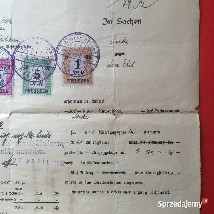 1693 Pismo Z Sądu W Nowogardzie Antykwariat Szczecin