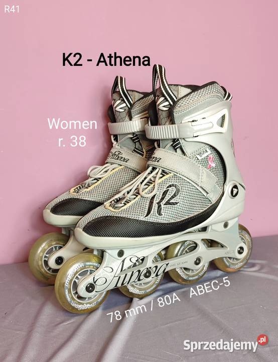 Damskie rolki K2 Athena rozmiar 38 Womens stan Jasień