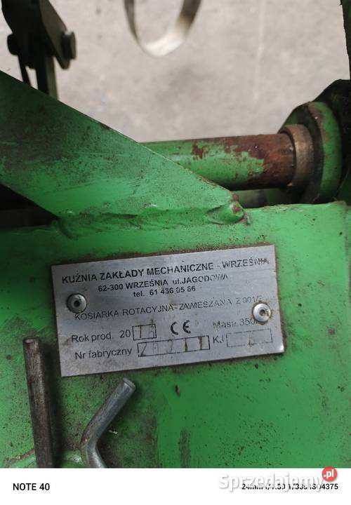Sprzedam kosiarkę nieuszkodzony Łazińsk Drugi