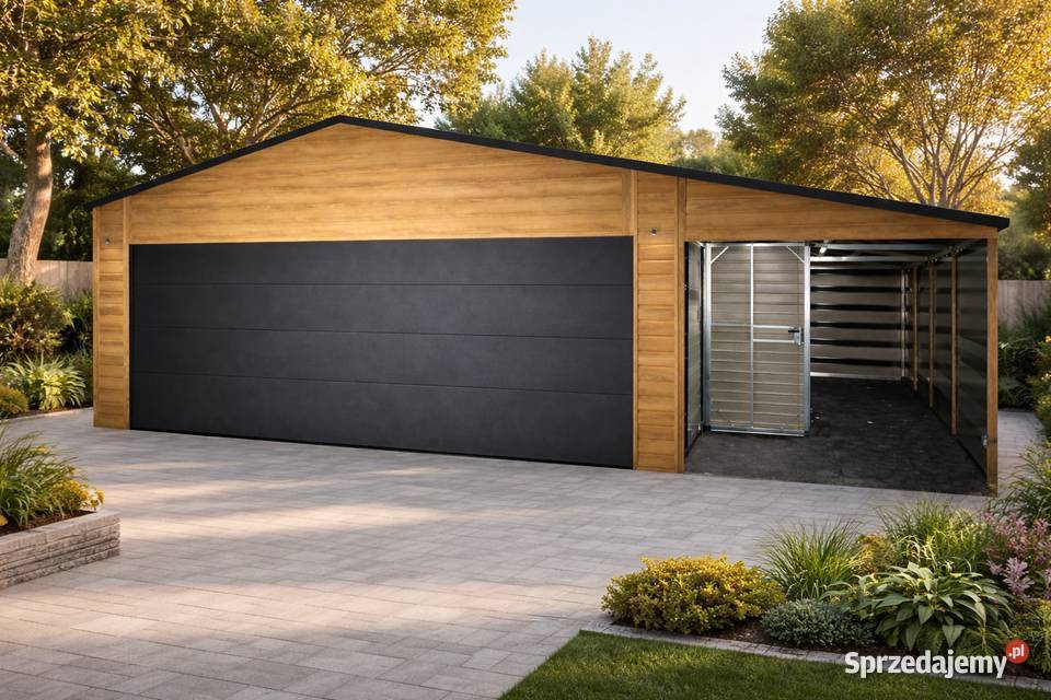Garaż blaszany 8x5 brama segment z automatem Dom i Ogród Toruń sprzedam