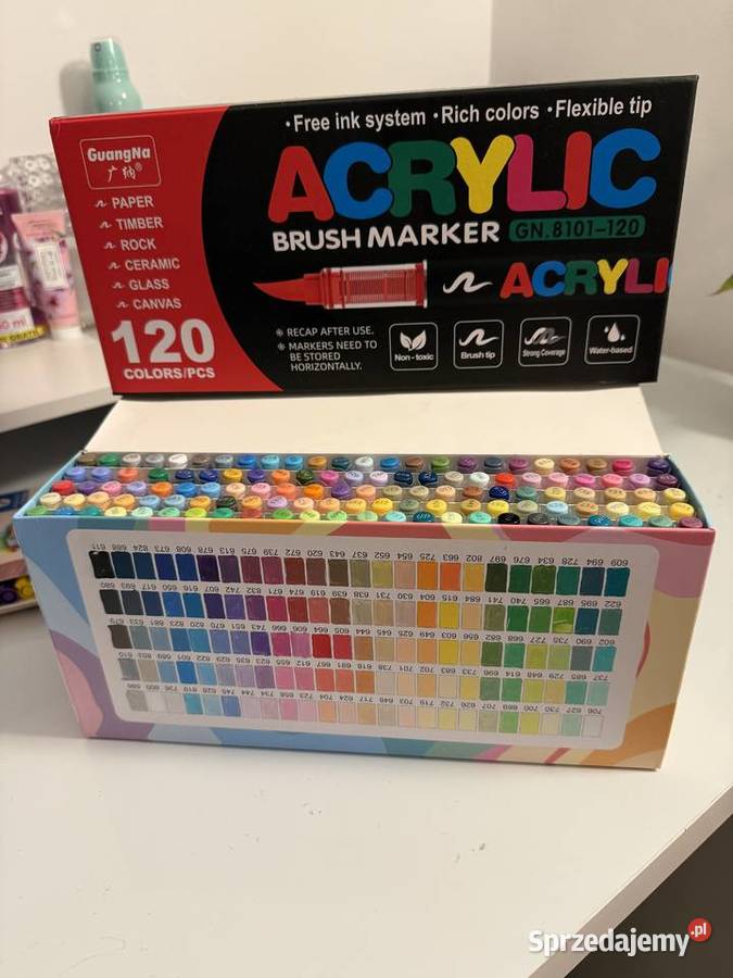 Zestaw akrylowych flamastrów kolorowanka prawie Warszawa