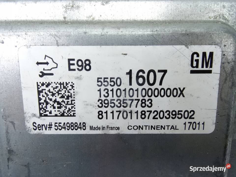 OPEL ASTRA K V 16 STEROWNIK SILNIKA 55501607 Przemęt sprzedam