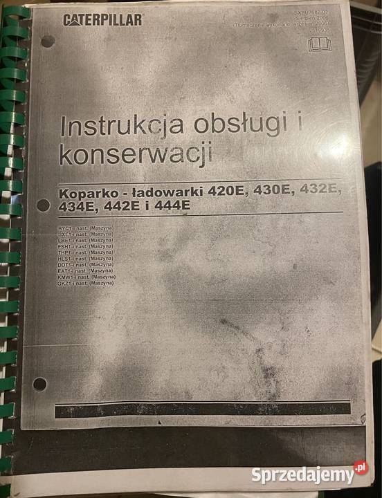 Instrukcja obsługi i konserwacji CATERPILLAR Biczyce Górne