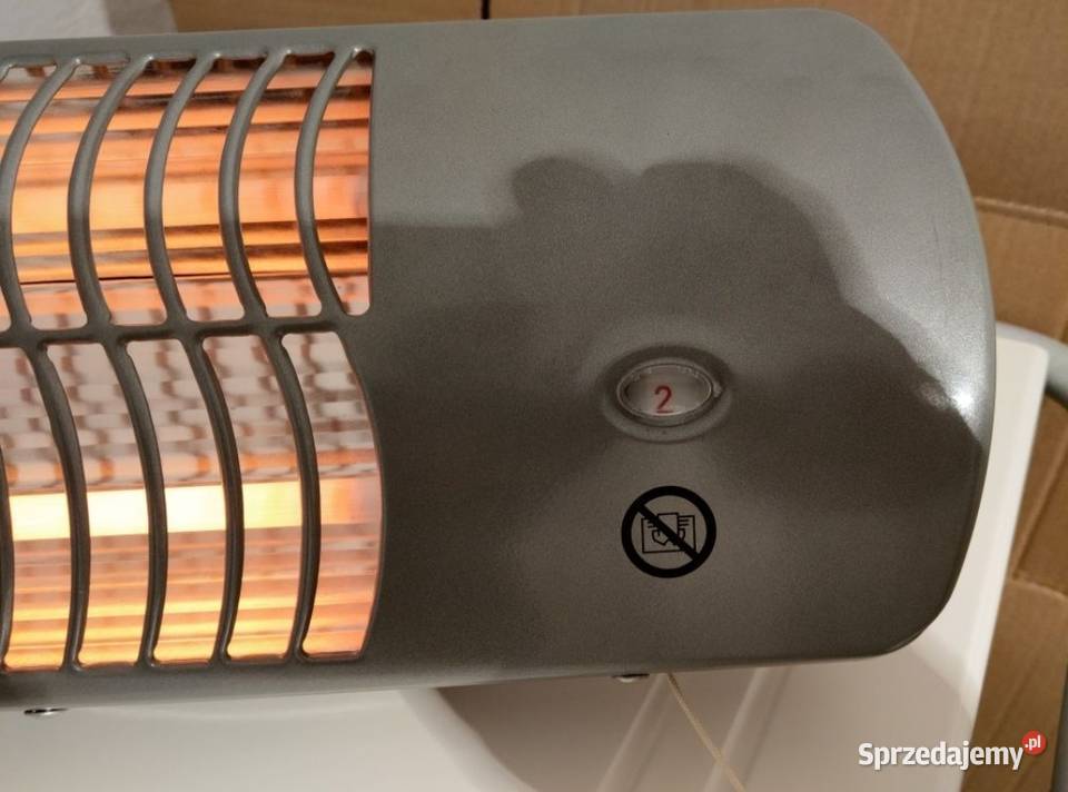 Grzejnik elektryczny kwarcowy ścienny 2 stopnie