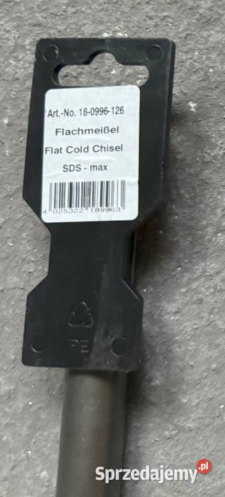 Dłuto płaskie do betonu wąskie 25x400mm SDS Pełch