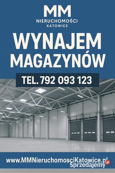 Hala produkcyjna do wynajęcia Katowice DOKI 990m2 sprzedam