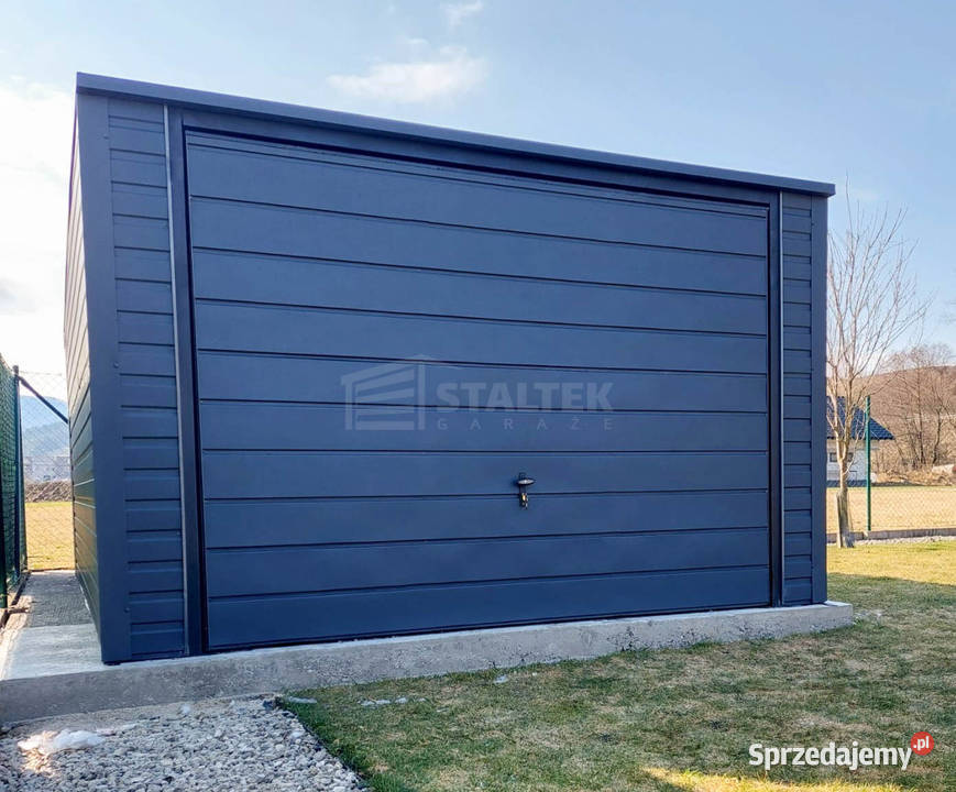 Garaz blaszany 35x5m brama uchylna 2x okno Kłodzko sprzedam