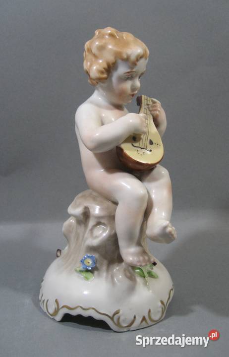 Figurynka Porcelanowa von Schierholz Plaue Putto Warszawa