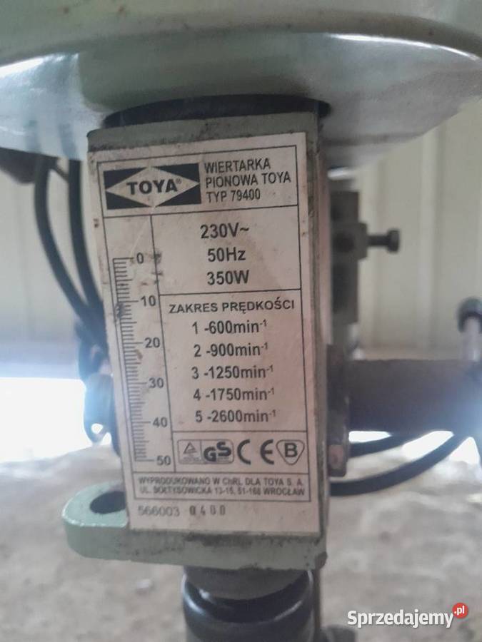 Wiertarka pionowa Toya
